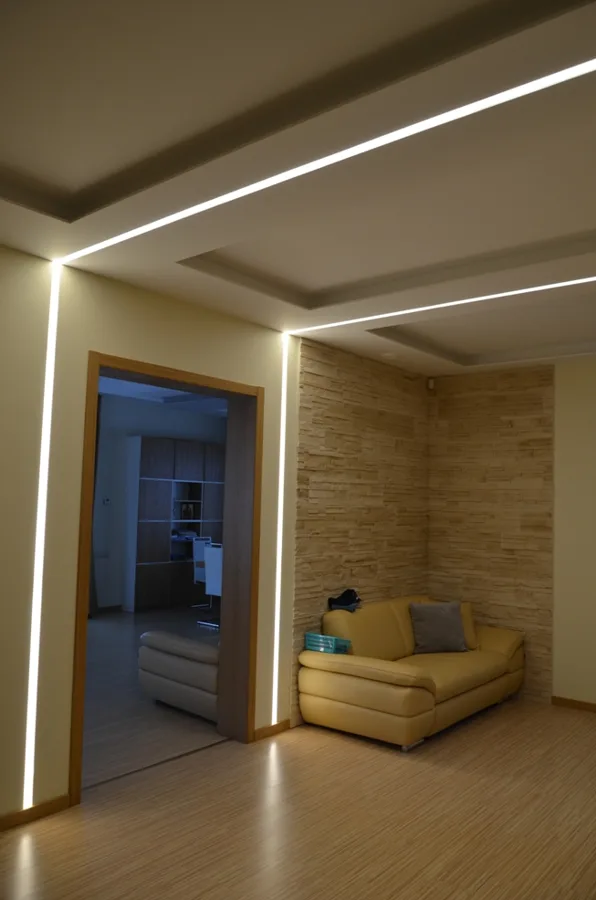 iebūvēti LED profili